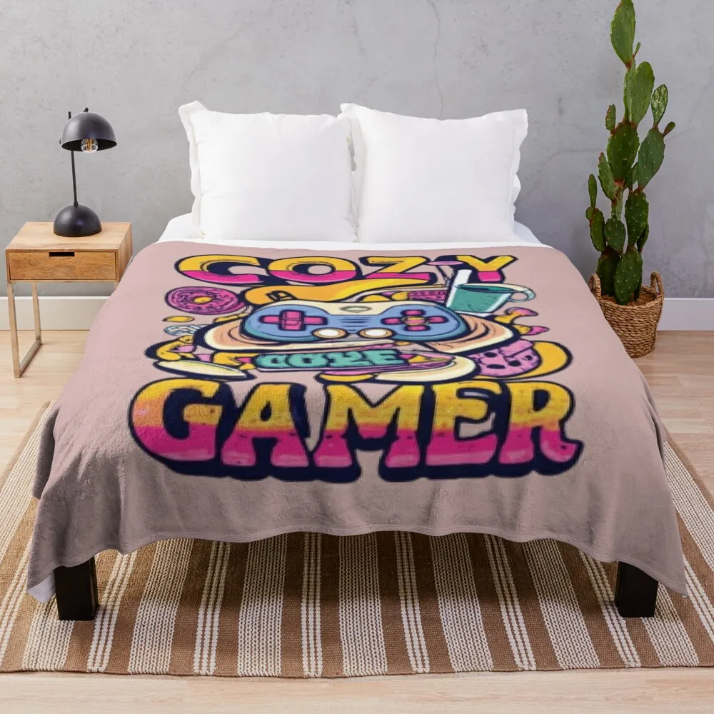

Cozy Gamer Throw Blanket Blanket Sofa Sofa Blanket Furry Blanket Designer Blankets
