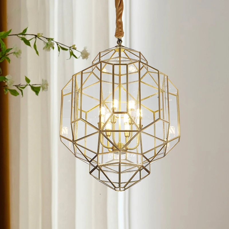 

Cage Pendant Light Industrial Ceiling Lighting Chandelier for Living Room Dining Room Kitchen Island