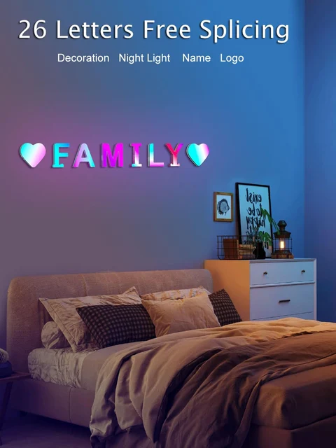 Alphabet Led Night Lights Smart APP 4