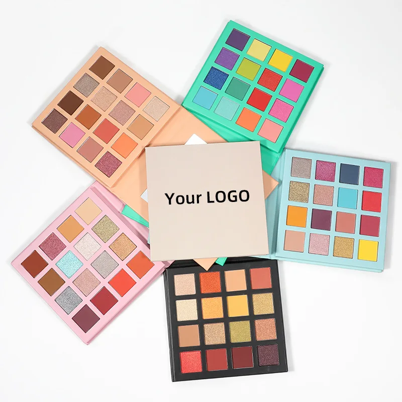 

10pcs Wholesale Eye Shadow Private Label Colorful Pigmented Luxury Diy Vegan Nude Makeup Custom Logo Eyeshadow Palette