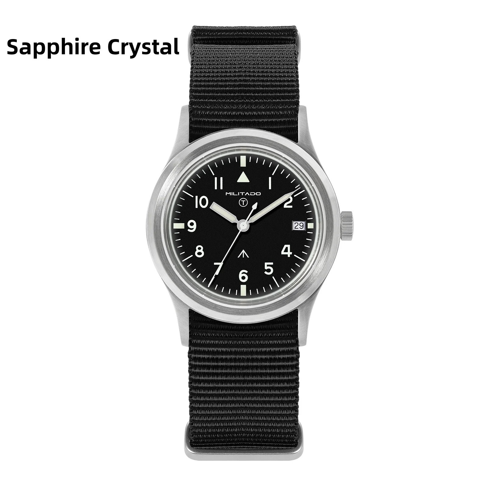 Militado ML14 36mm Watch VH31 Sweep Second Quartz Movement