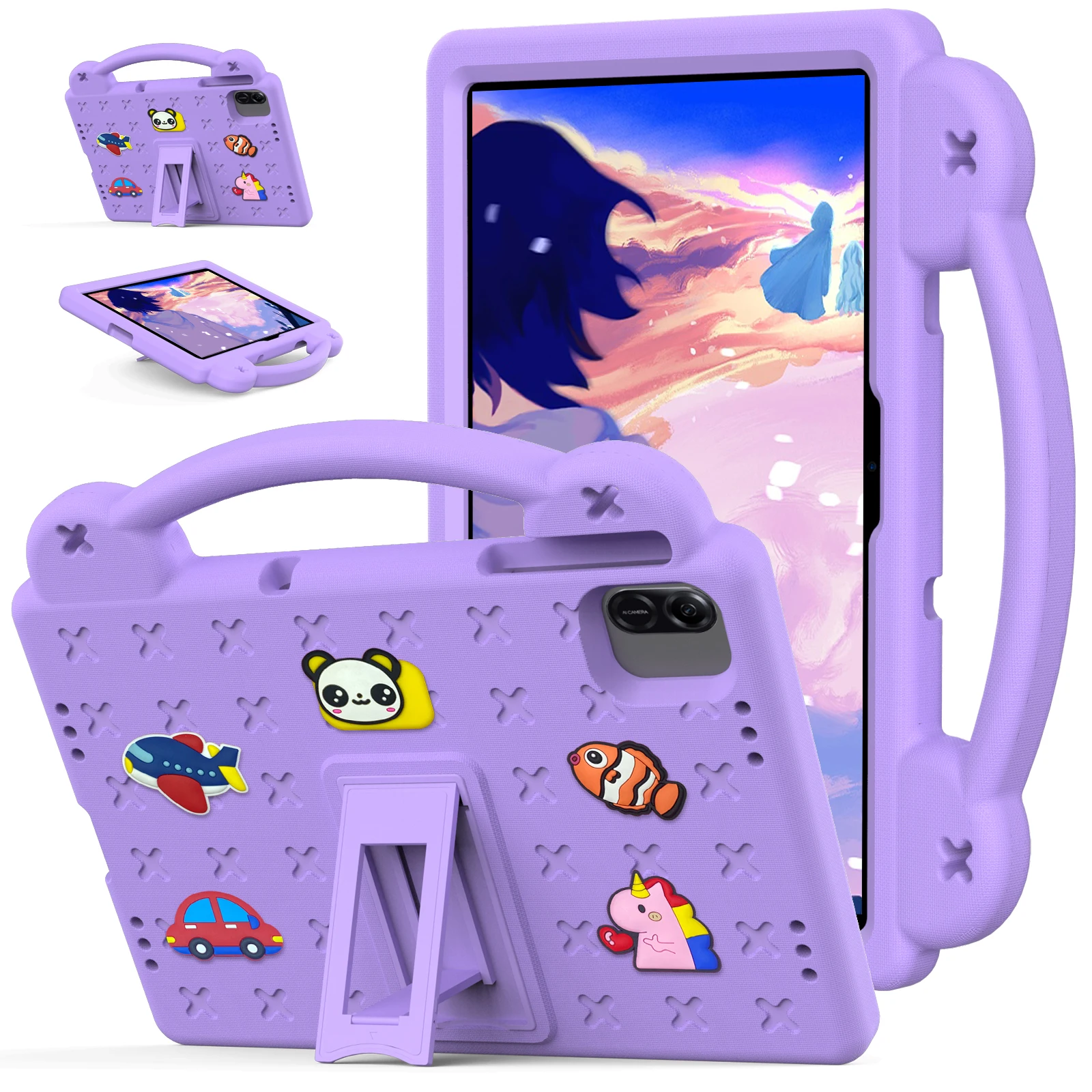 Durable EVA Bear Stand Kids Tablet Case - Shockproof Cover