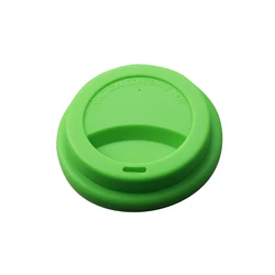 Reusable Silicone Cup Lid and Sleeve - 9cm Insulating & Dustproof Cover (Q-green Q)
