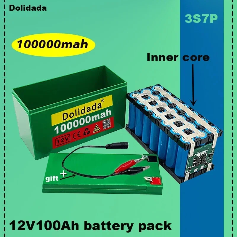 

The new 12 volt 3s7p lithium ion battery100Ah is suitable for outdoor lighting of agricultural sprayer sound reserve battery.