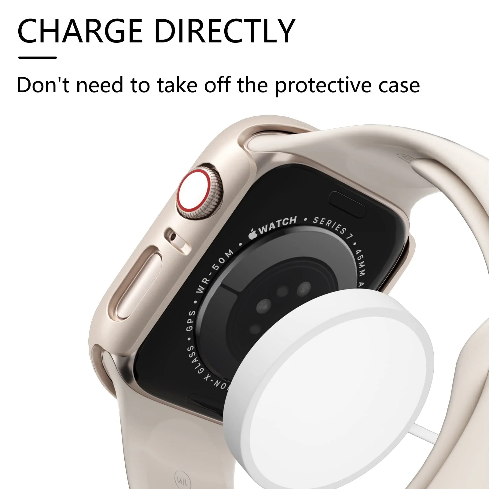 Vidro e Estojo para Apple Watch, Capa Protetora de Tela, Acessórios SmartWatch, Série iWatch 3, 4, 5, 6, SE, 7, 8, PC, 45mm, 44mm, 41 milímetros, 40 milímetros