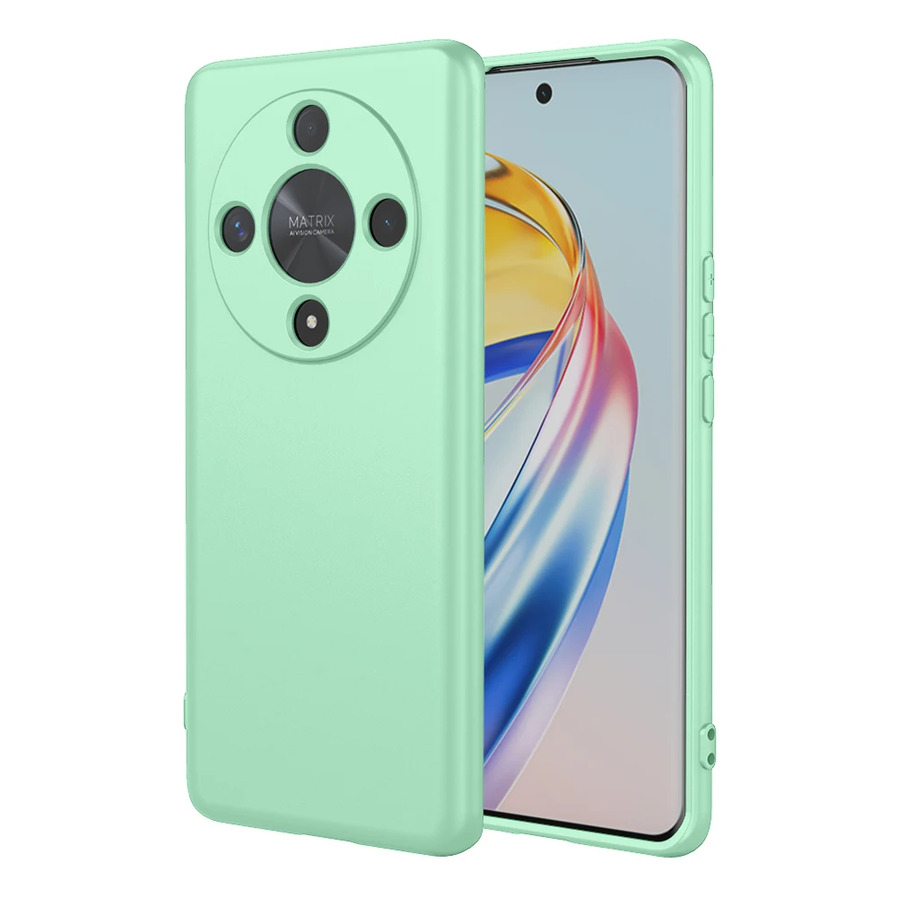 Flexibler TPU-Fall aus flüssigem Silikon für Honor Magic 6 Lite Magic 5 Pro X9b X9a Schutzhülle Fundas Coque Capa_voghion.com