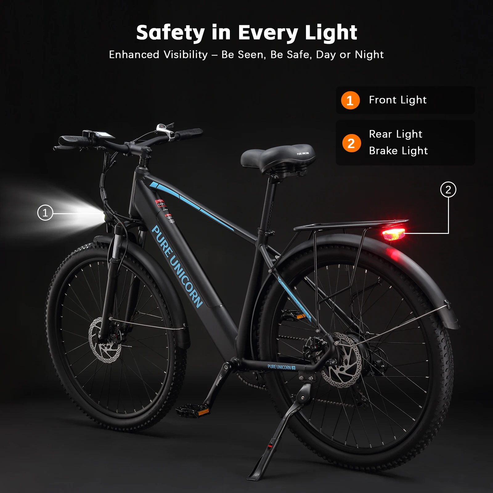 PURE UNICORN U3 Elektrofahrrad 29 Zoll für Herren 48V 750W Erwachsenen-E-Bikes Günstig Kostenloser Versand Elektrofahrräder Elektrisches Mountainbike – Detail 9