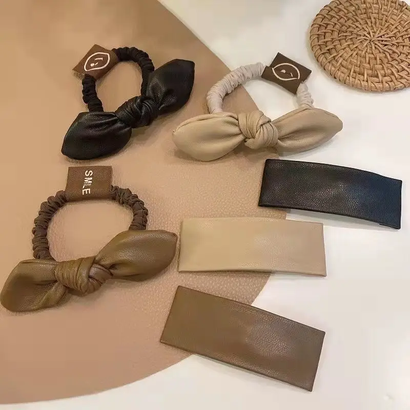 New Women Long Leather Ponytail Hold Hair Tie ободок для волос Headband Hair bands For Girls Hair Accessories gumki do wlosow New Women Long Leather Ponytail Hold Hair Tie ободок для волос Headband Hair bands For Girls Hair Accessories gumki do wlosow