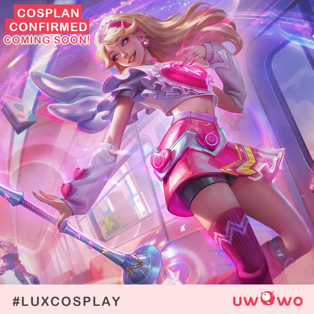 

$1 Deposit = $5 Coupon UWOWO League of Legends/LOL: Lovestruck Lux Wildd Rift WR Cosplay Costume