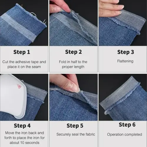 Double-sided Non-woven Interlining Adhesive Tape Iron On Hem Tape Edge Shorten Repair Pants For Hats Clothes DIY Sewing Crafts - Image 6
