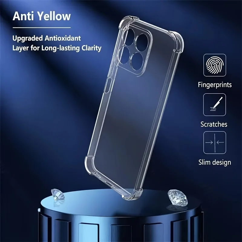 Transparent Silicone Phone Case - Clear Back Cover