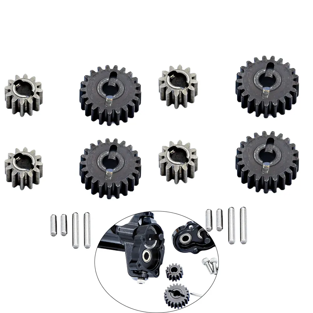 MetalPortalAxleGearsSteeringCupRearWheelSeatGearfor124FMS