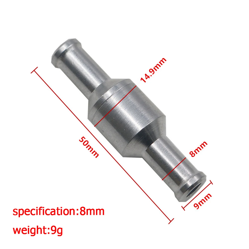 Aluminium Alloy Petrol Diesel Valve Adjustable Non-Return One Way Check Valve Aging Resistance for Helicopters Ships Motorcycles