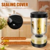 High Borosilicate Glass Pickle Jar for Cucumbers Onions Carrots Airtight Pickle Hourglass Jar Reusable Pickle Juice Separator 4