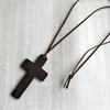 Wood for Cross Pendants Necklace Natural Wooden Christian Crosses Suitable for Men Women Crafts Jewelry Projects Decorat - Image 4