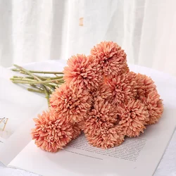 Elegant Artificial Hydrangea Bouquet for Home and Wedding Decor (Orange)