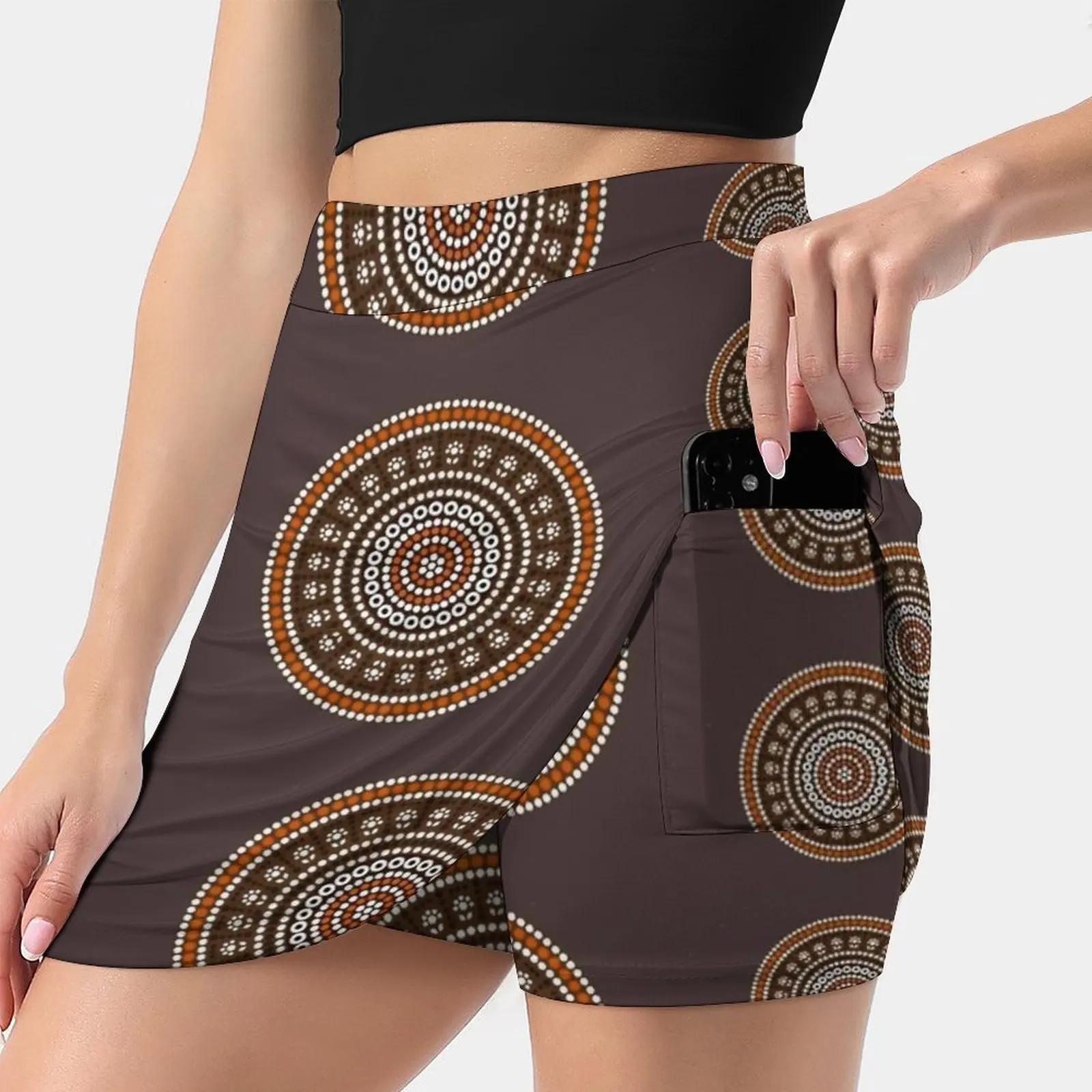 

Circle Background Women's skirt Aesthetic skirts New Fashion Short Skirts Aboriginal Australian Aborigines Australia Circle