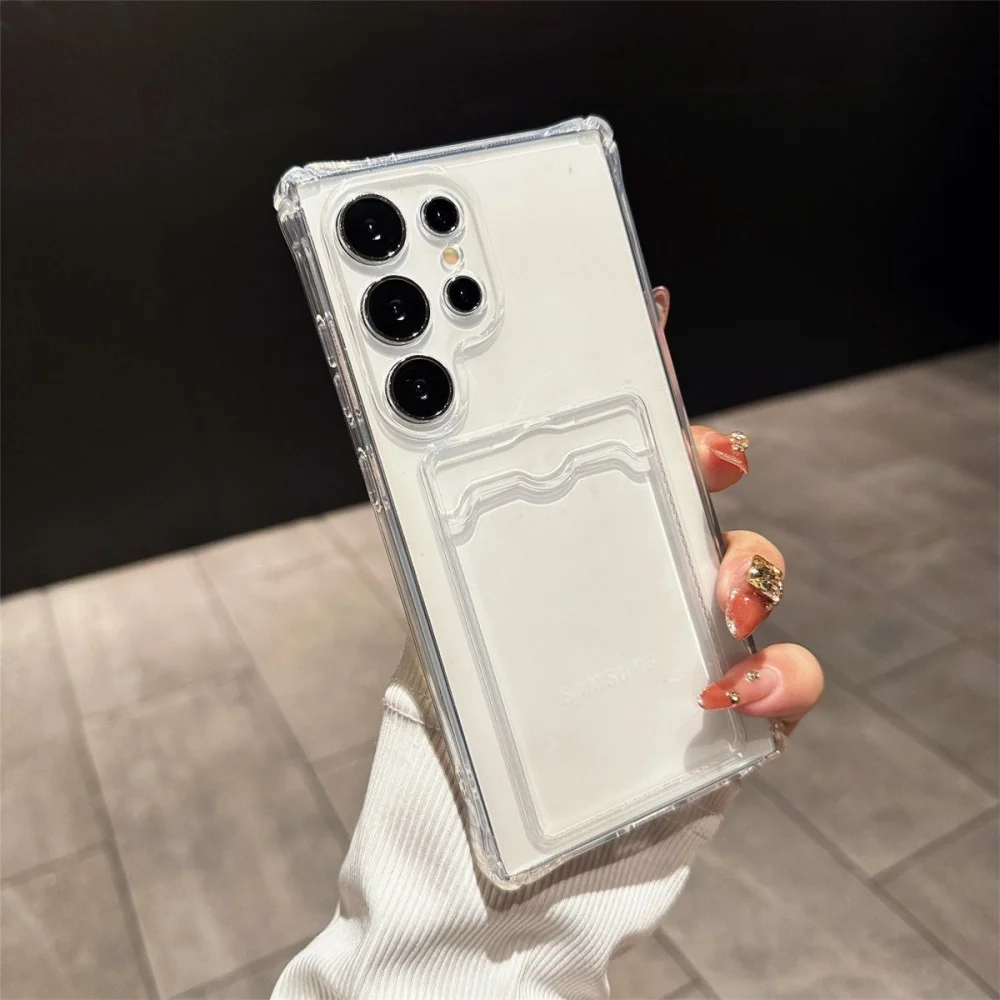 Advanced Clear Card Holder Phone Case - Premium Protective Cover