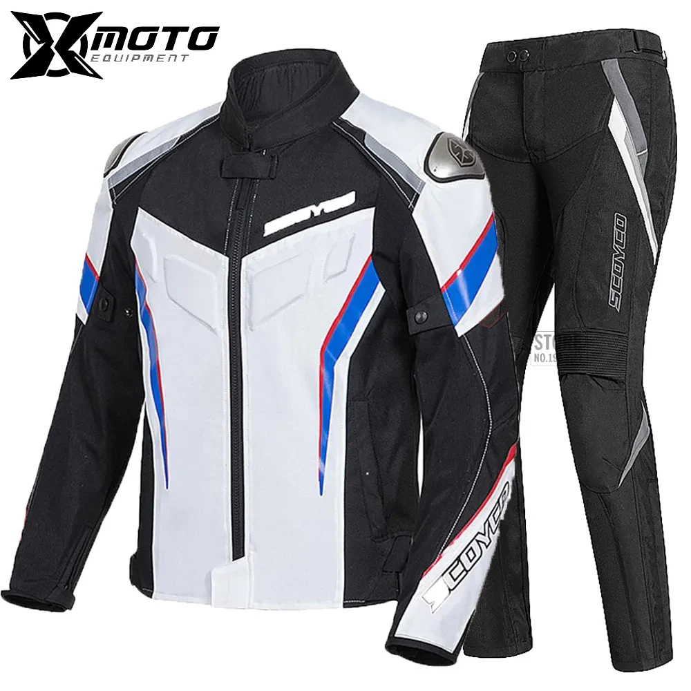 

SCOYCO Off-Road Outdoor Riding Motorcycle Jacket Breathable Road Commuter Race Motorcycle Top Motorbike Race Riding Jacket