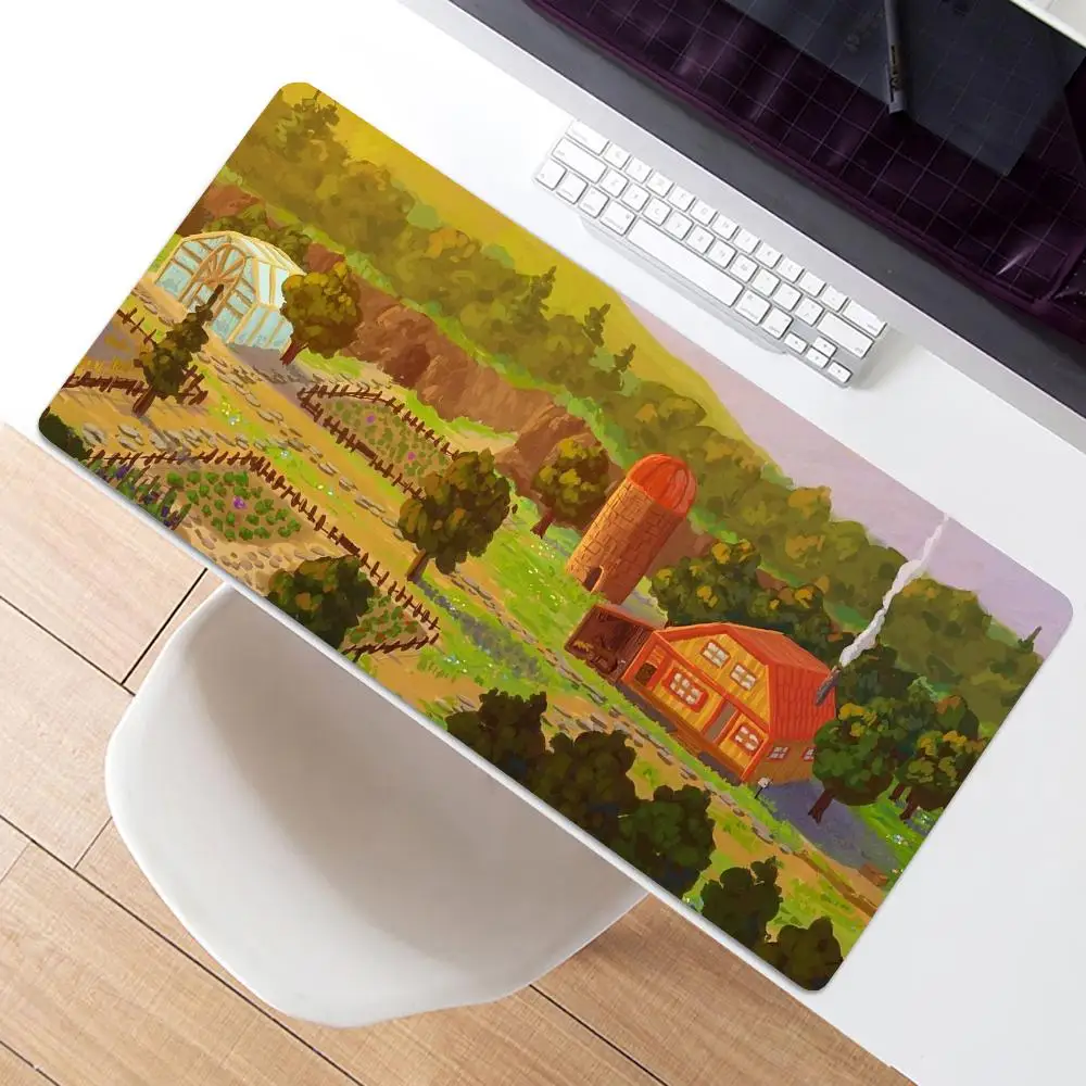 

Anime Mouse Pad Xxl Ranch S_Stardew Valley Deskmat Gaming Mousepad Gamer Desk Protector Keyboard Mat Pc Accessories Mats Mause Pads Cute