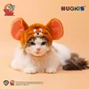 Pet Plush Headgear Cute Cat Cartoon Cosplay Hat Funny Headdress Costume 4