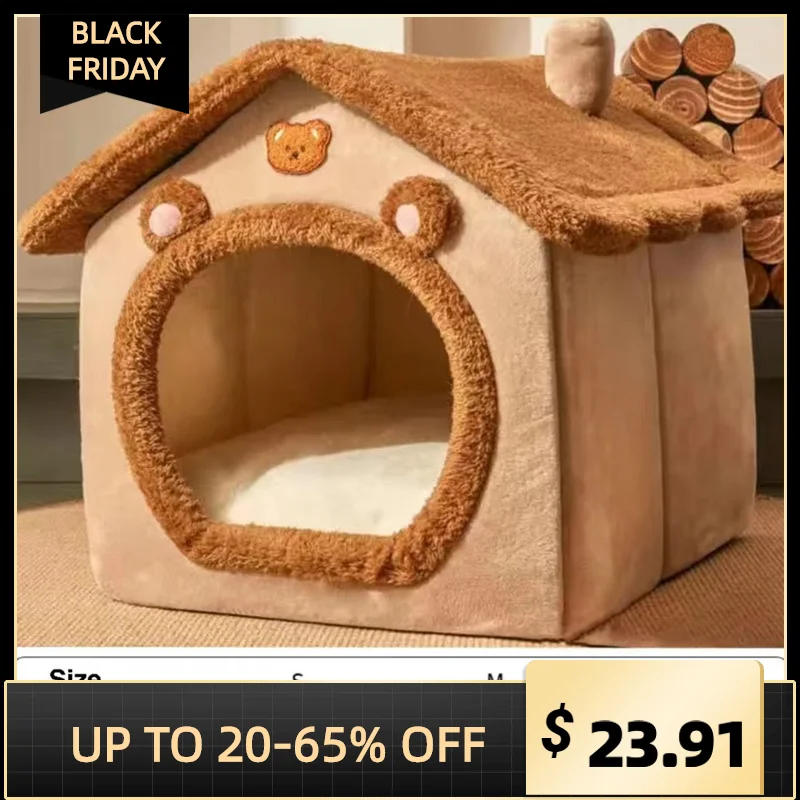 

Long Plush Dog Bed Warm Plush Cat House Big Size Square Soft Dog Beds For Large Dogs Puppy Bed House Nest Cushion Pet Product