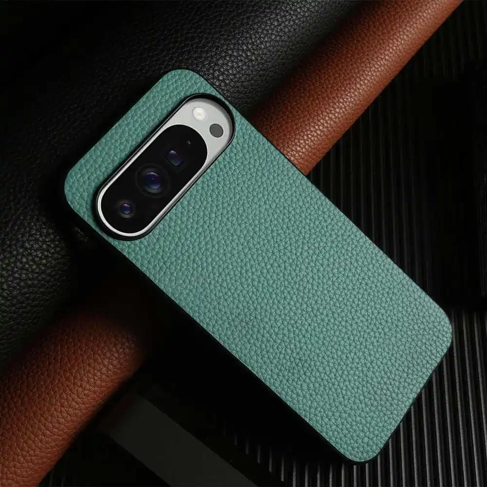 Premium Cowhide Leather Phone Case - Luxury Shockproof Full Protection Back Cover