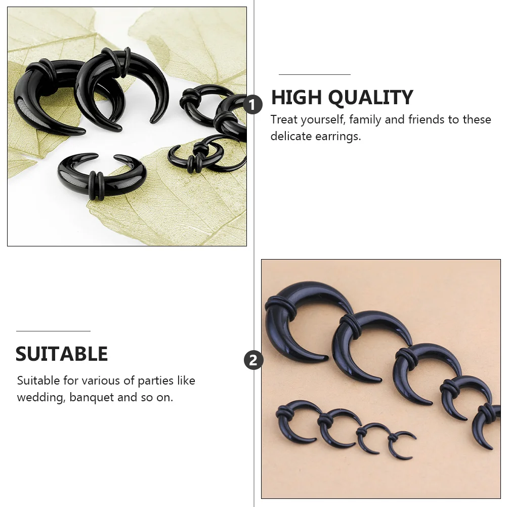 Ear Kit Stretching Gauge Jewelry Expander Septum Auricles Nose Plugs Acrylic Tunnels Auricle Spiral Set Body Taper Piercing kit