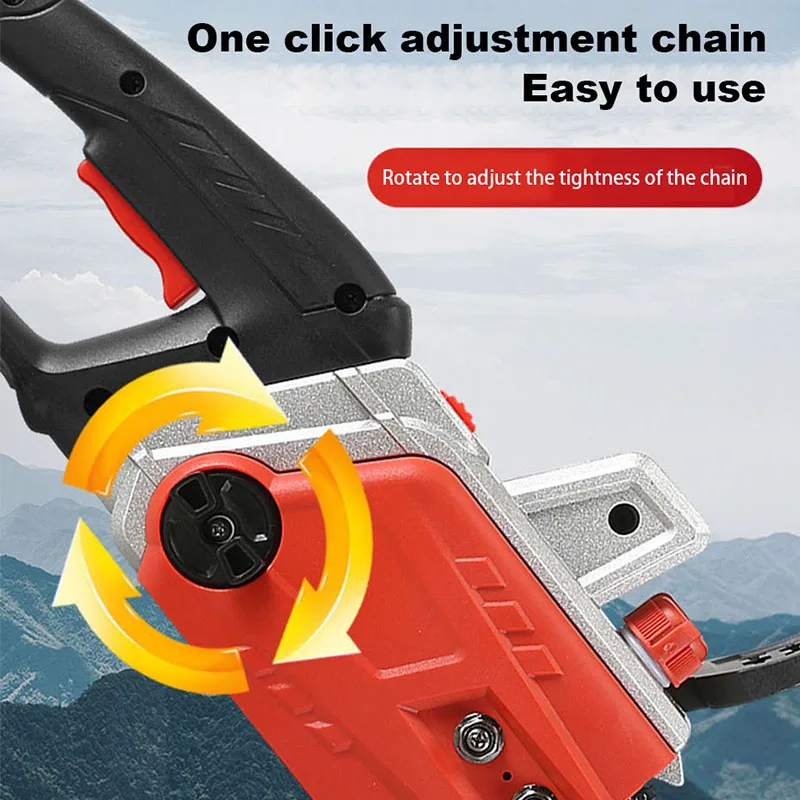 12/16 Inch High Power Corded Chainsaw 220V handheld AC household Brushless Electric Chain Saw for Wood Felling Cutting Mini Chainsaw