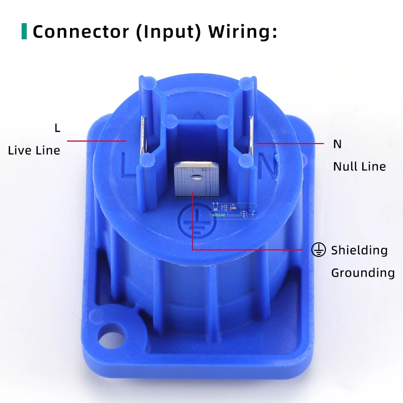 NEUTRIK 20A PowerCON AC Chassis Connector Aviation Power Put in