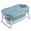 Adult Folding Plastic Bathtub  Portable Bathing Barrel Spa Bathtub 2