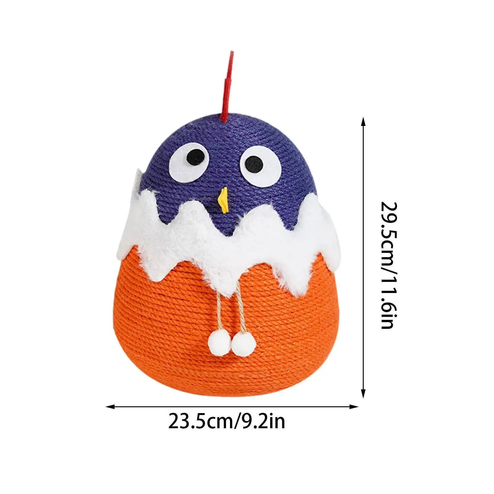 Sisal Cat Scratcher Toy Stable Furniture Protector Interactive Toy Cat Scratching Ball Toy for Kitty Rabbits Bunny Indoor Cat