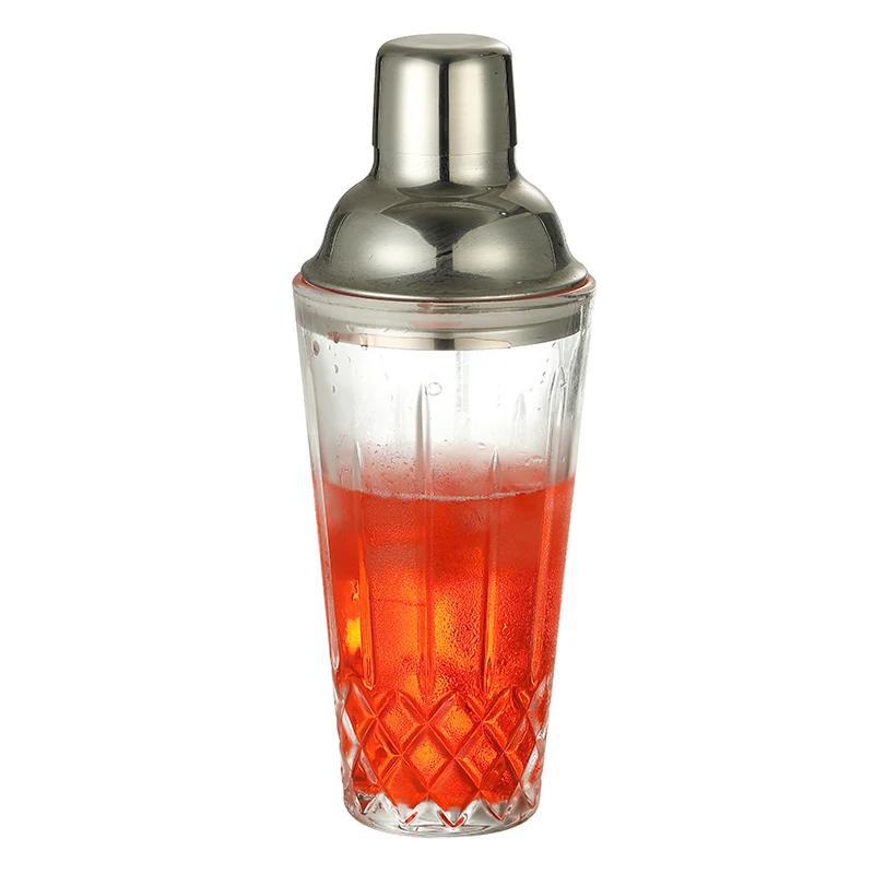 Crystal Dublin Glass Cocktail Shaker, 17oz Martini Shaker Glass
