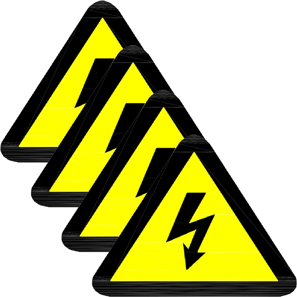 

20 Sheets Logo Labels Labels Electric Shocks Decals Caution Warning Small Equipment Electrical Sign