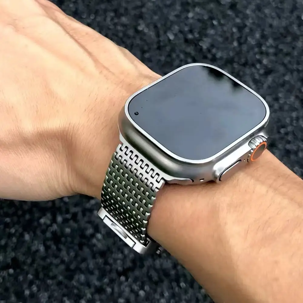 Premium Stainless Steel Mesh Strap with Parachute Buckle