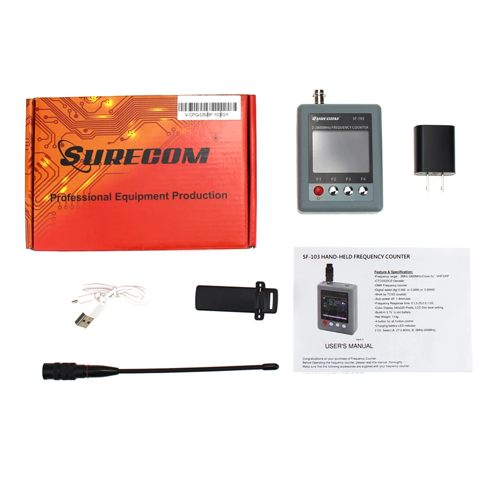 SURECOM SF-103 DMR Digital Signal Testable SF103 2MHz-200MHz/27MHz Tester 27Mhz-