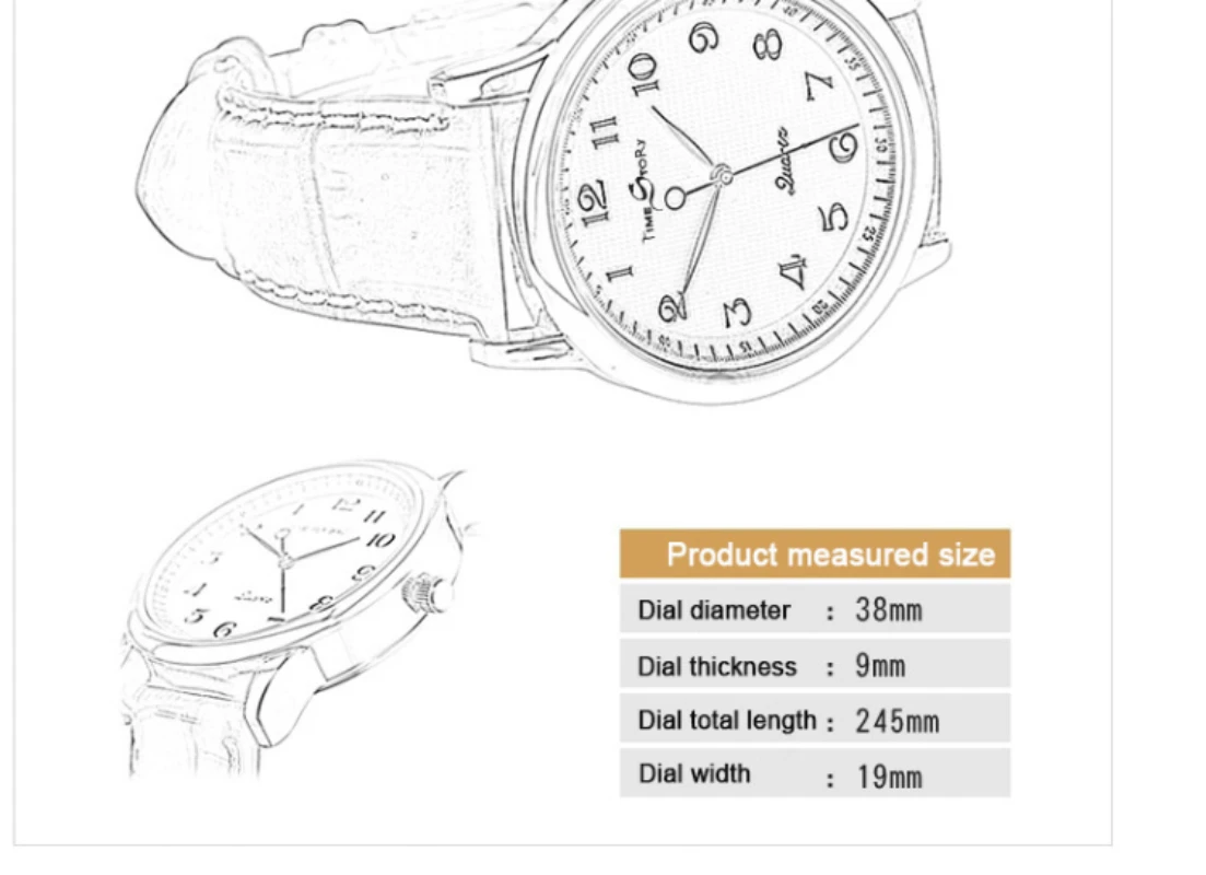Lovers&rsquo; Quartz Watch Reverse Anticlockwise Direction Oil Pressure Dial Waterproof Reverse Leather Lovers&rsquo; Watches