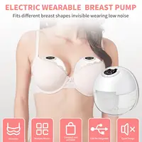 Wearable Breast Pump Super Silent Hands Free Electric Breast Pump Comfort Milk Collector for Breastfeeding With milk storage bag 2