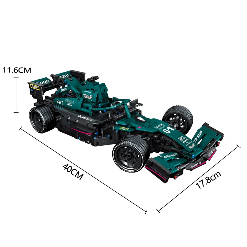 Lego F1 Mercedes W12 100% LEGO MOC Formula 1 1:10