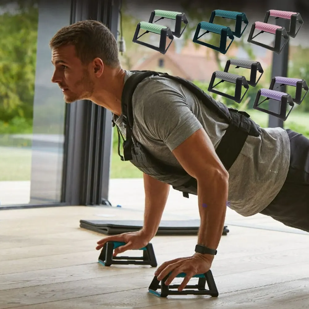 Push-up Bar Stand Frame Portable Fitness Equipment Abdominal Muscle Trainer Rowing Machine Exerciser AB Fitness Crunch Roller