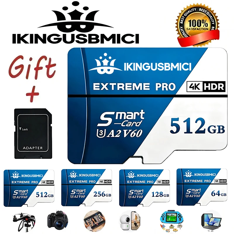 SD 카드 마이크로 TF 카드 TF 카드 메모리 카드 64GB 128GB 512GB..
