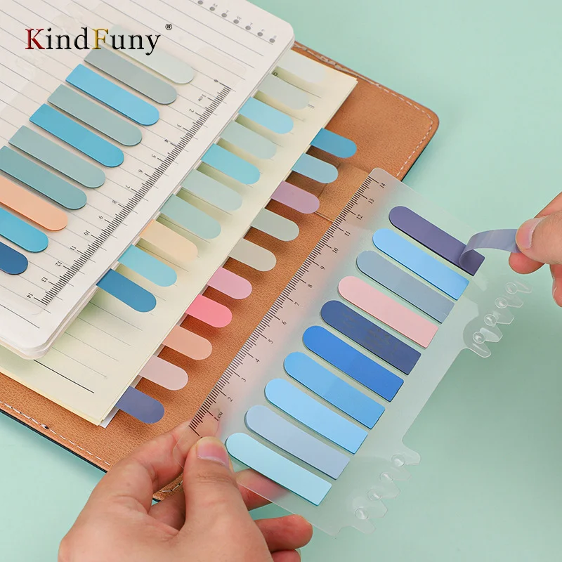 KindFuny 6 Series Color Self Adhesive Memo Pad Sticky Notes  Bookmark Point It Marker Memo Sticker Paper Office School Supplies 4