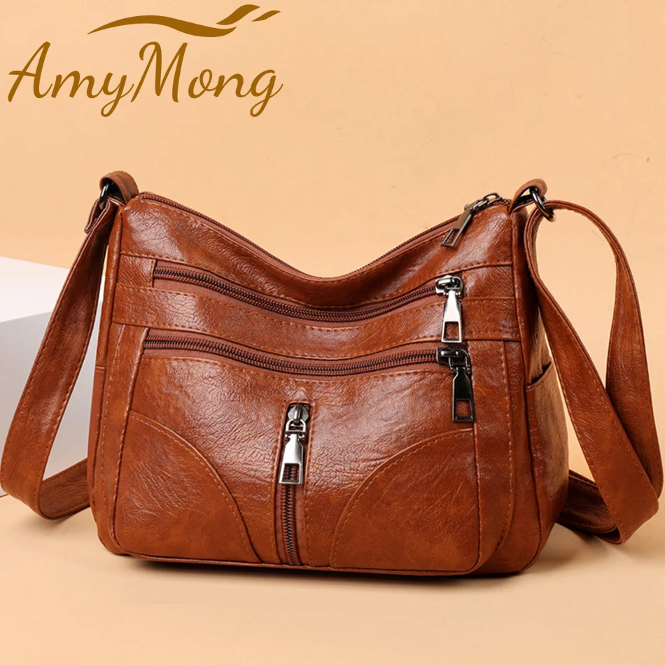 

Women Classic Shoulder Bag Luxury Designer Handbag Purses Branded Crossbody Messenger Bag for Female Soft PU Leather Small Sac