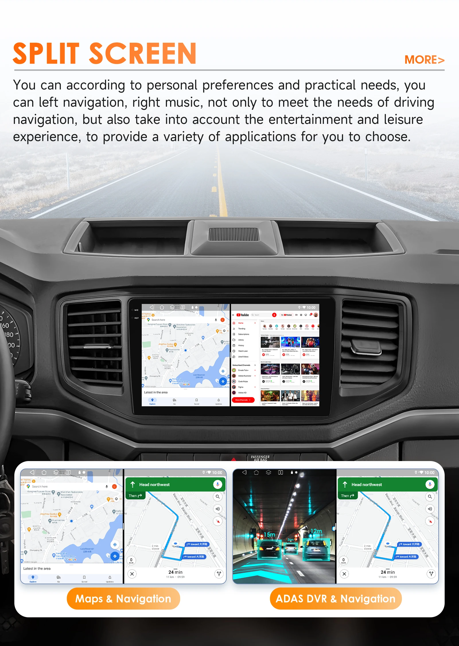 9"2DIN Carplay Android14 Autoradio für Vw Amarok 2017 2018 2019 2020 2021 Multimedia von Snapdragon 6115 Autoradio 360 Cam Bildschirm – Detail 39