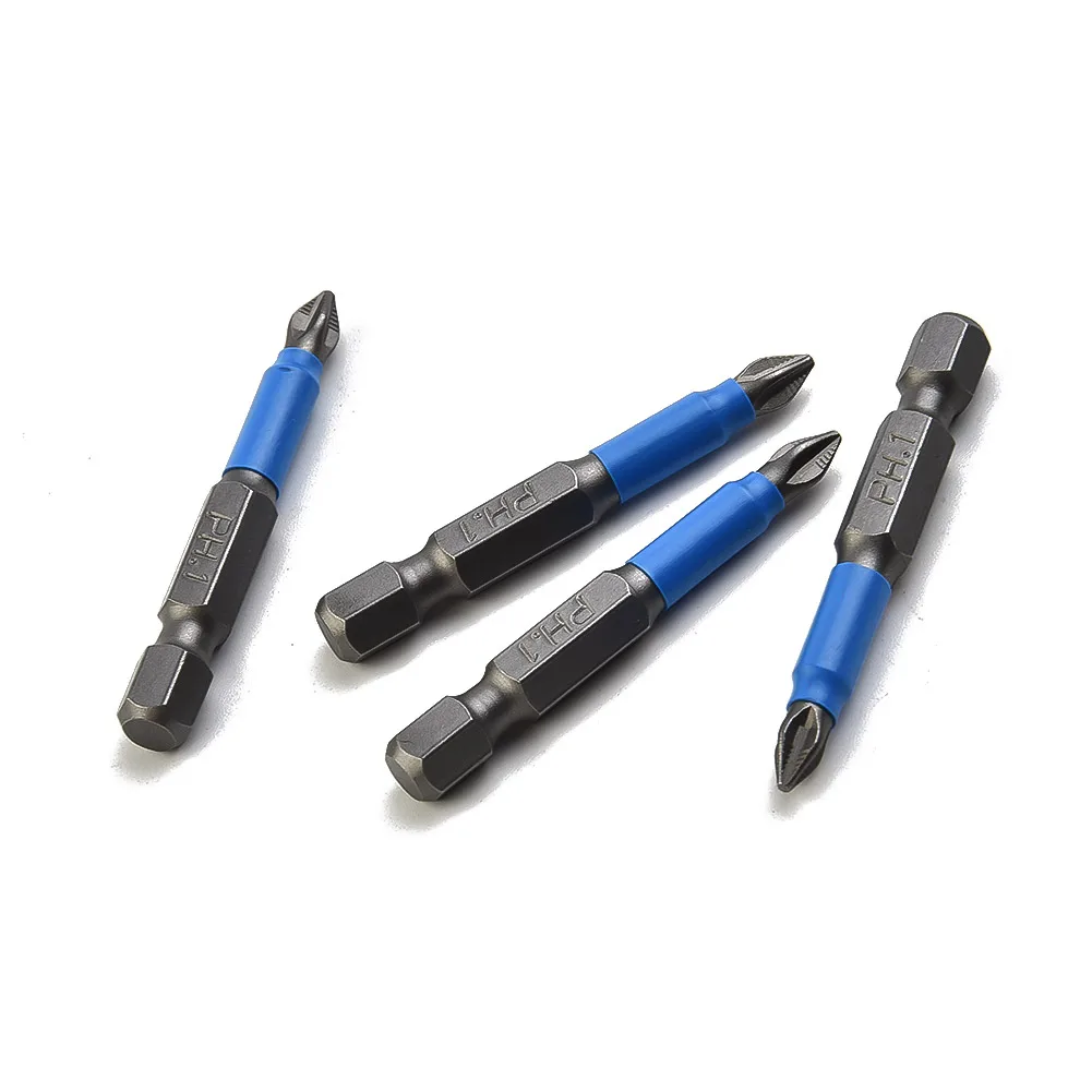 

10pcs 50mm Non Slip Screwdriver Bit Magnetic Single Head PH1/PH2/PH3/PZ1/PZ2/PZ3 Professional Convenience And High Efficiency