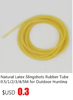 Natural Latex Slingshots Rubber Tube 0.5/1/2/3/4/5M for Hunting Shooting High Elastic Tubing Band Accessories 2mmX5mm Diameter