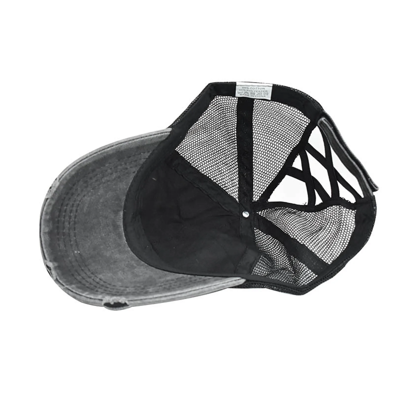 Yellowstone Dutton Ranch Hat Cross Ponytail Baseball Cap Distressed Outdoor Embroidery Sunscreen Hat Net Trucker Caps baseball cap,sun hat