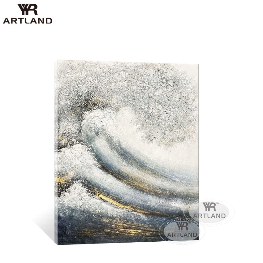 

Unique Design Abstract Gold Poster For Home Decor Pure Handmade Canvas Oil Painting Wall Art Picture For Living Room Bedroom