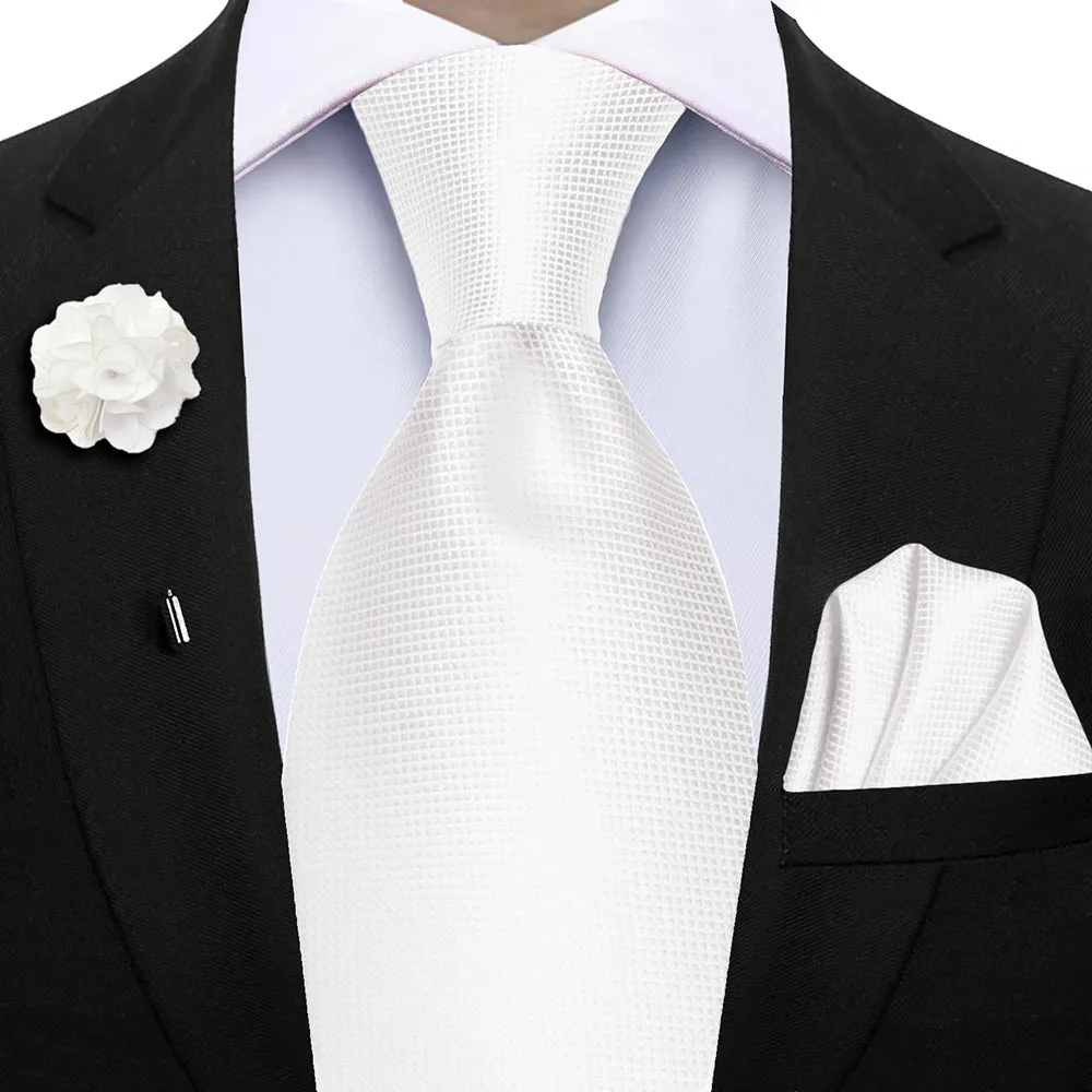 Elegant Peacock Blue Plaid Men's Accessory Set - Tie & Pocket Square Collection