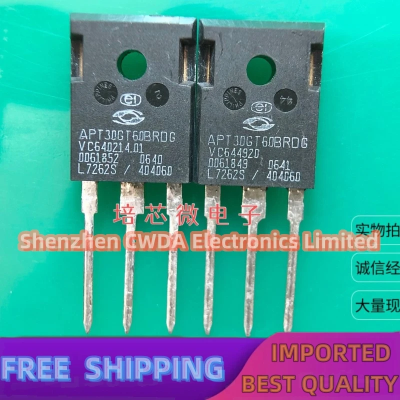 

10PCS-20PCS APT30GT60BRDG TO-247 600V IGBT In Stock Can Be Purchased